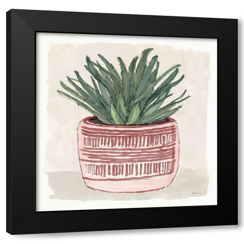 Agave 1 Black Modern Wood Framed Art Print by Stellar Design Studio