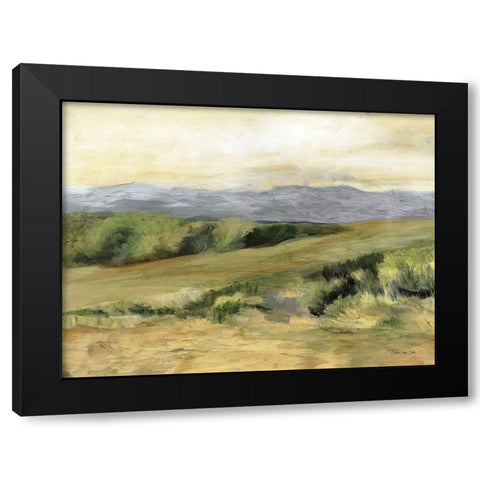 Land 3 Black Modern Wood Framed Art Print by Stellar Design Studio