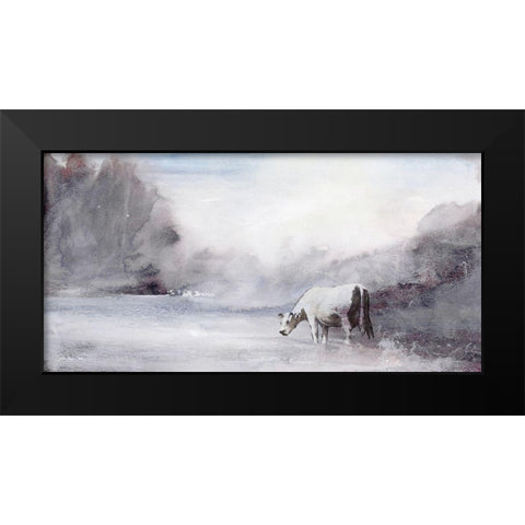 Far From Home Black Modern Wood Framed Art Print by Stellar Designs Studio