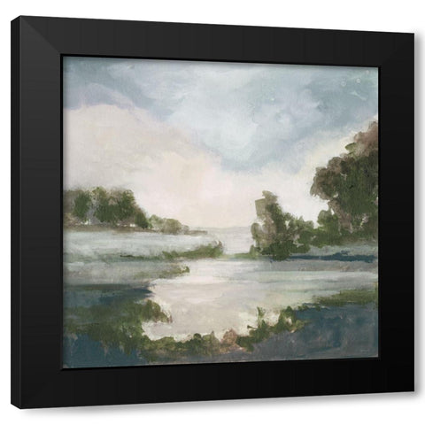 Pastel Countryside I     Black Modern Wood Framed Art Print with Double Matting by Stellar Design Studio