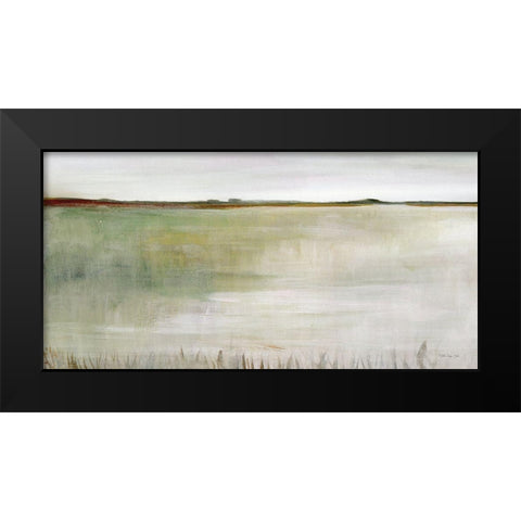 Tranquil Field Black Modern Wood Framed Art Print by Stellar Design Studio