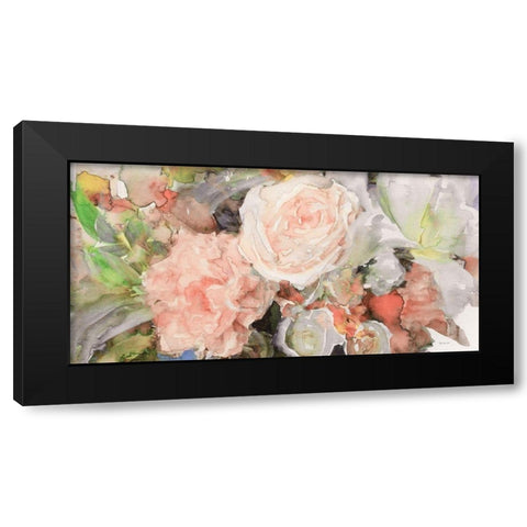 Floral Beauty Black Modern Wood Framed Art Print with Double Matting by Stellar Design Studio