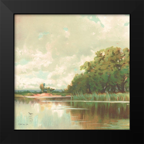 Country Pond 4 Black Modern Wood Framed Art Print by Stellar Design Studio