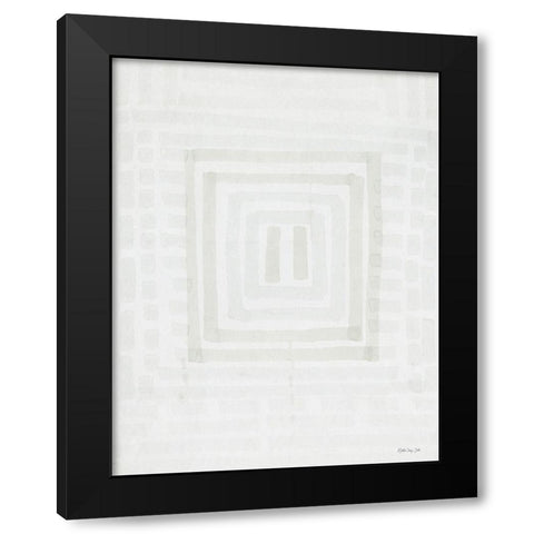 Transparent Lines 2 Black Modern Wood Framed Art Print by Stellar Design Studio
