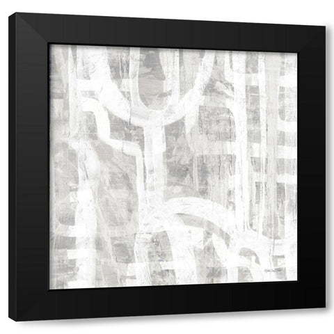 Intertwined 2     Black Modern Wood Framed Art Print by Stellar Design Studio