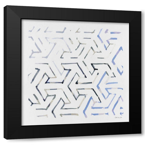 Mosaic 2     Black Modern Wood Framed Art Print with Double Matting by Stellar Design Studio