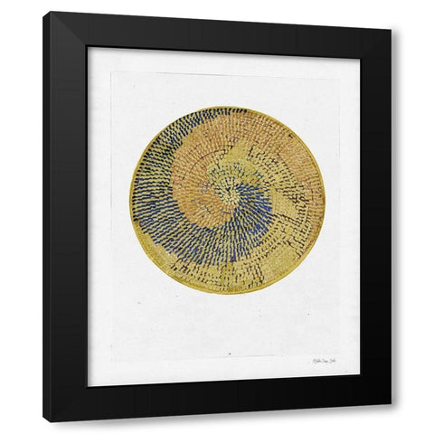 Basket Study 5 Black Modern Wood Framed Art Print with Double Matting by Stellar Design Studio