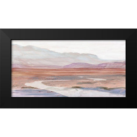 The Painted Valley    Black Modern Wood Framed Art Print by Stellar Design Studio