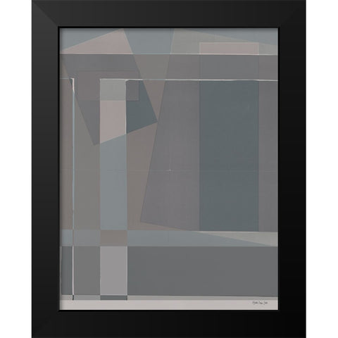 Blocks I     Black Modern Wood Framed Art Print by Stellar Design Studio