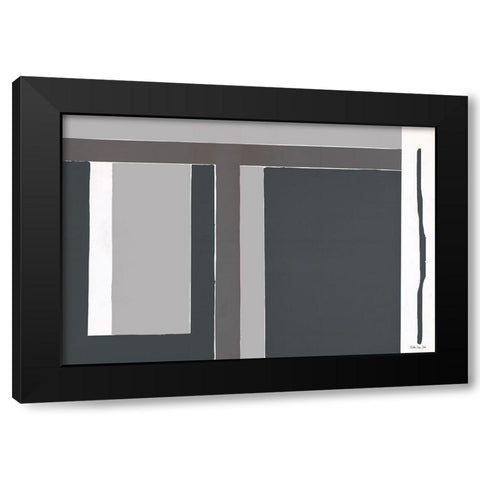 Blocks II     Black Modern Wood Framed Art Print with Double Matting by Stellar Design Studio