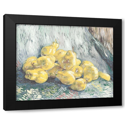 Pile of Pears Black Modern Wood Framed Art Print with Double Matting by Stellar Design Studio