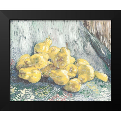 Pile of Pears Black Modern Wood Framed Art Print by Stellar Design Studio