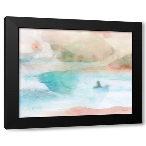 High Surf 1 Black Modern Wood Framed Art Print with Double Matting by Stellar Design Studio