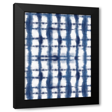 Shibori III Black Modern Wood Framed Art Print by Seven Trees Design
