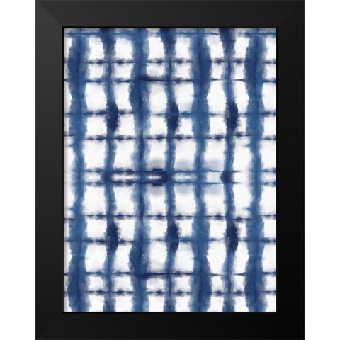 Shibori III Black Modern Wood Framed Art Print by Seven Trees Design