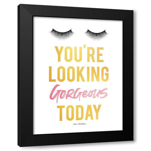 Gorgeous Today Black Modern Wood Framed Art Print with Double Matting by Seven Trees Design