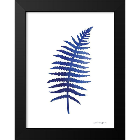 Watercolor Blue Paint I Black Modern Wood Framed Art Print by Seven Trees Design