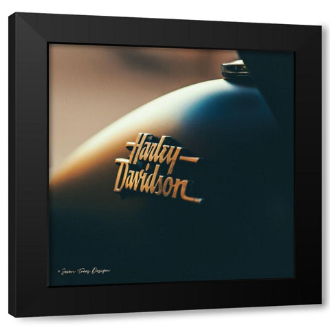 Harley I Black Modern Wood Framed Art Print with Double Matting by Seven Trees Design