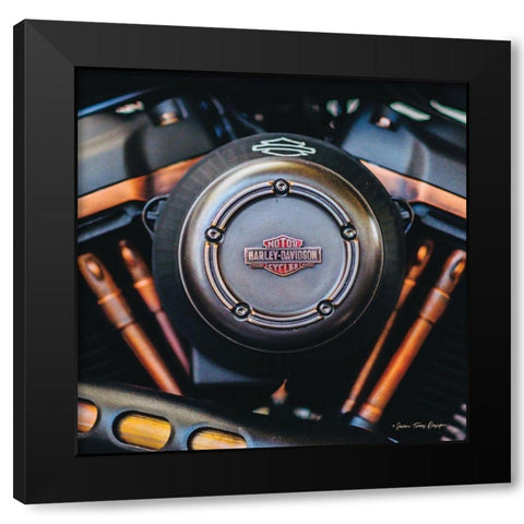 Harley II Black Modern Wood Framed Art Print by Seven Trees Design