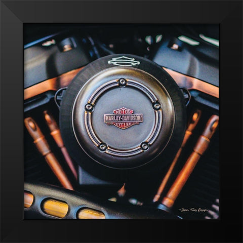 Harley II Black Modern Wood Framed Art Print by Seven Trees Design