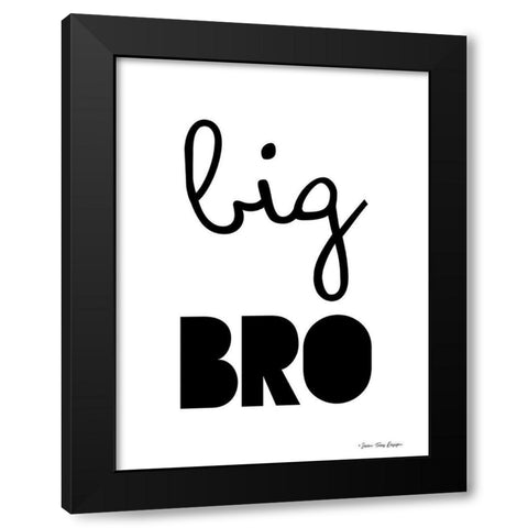 Big Bro Black Modern Wood Framed Art Print with Double Matting by Seven Trees Design