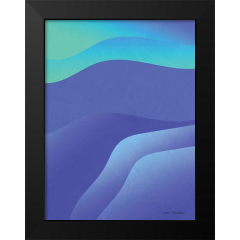 Abstract II Black Modern Wood Framed Art Print by Seven Trees Design