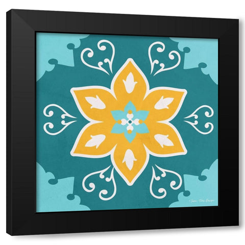 Spanish Ceramic I Black Modern Wood Framed Art Print by Seven Trees Design