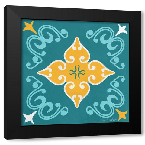 Spanish Ceramic II Black Modern Wood Framed Art Print by Seven Trees Design