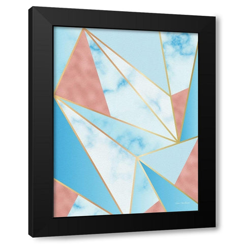 Geometric Sky Black Modern Wood Framed Art Print by Seven Trees Design