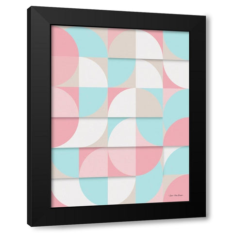 The Scandinavian Geometry Black Modern Wood Framed Art Print by Seven Trees Design