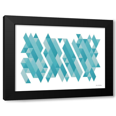 Pieces of Mountains Black Modern Wood Framed Art Print with Double Matting by Seven Trees Design