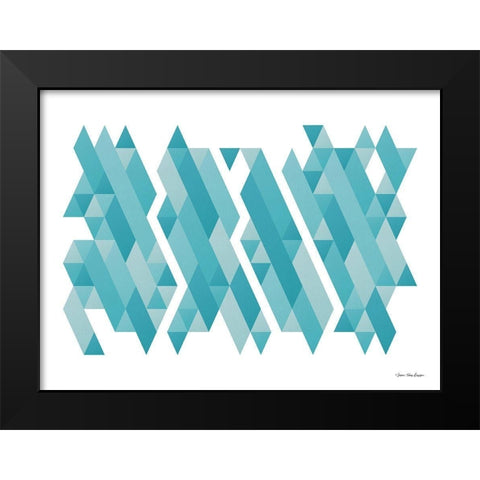 Pieces of Mountains Black Modern Wood Framed Art Print by Seven Trees Design