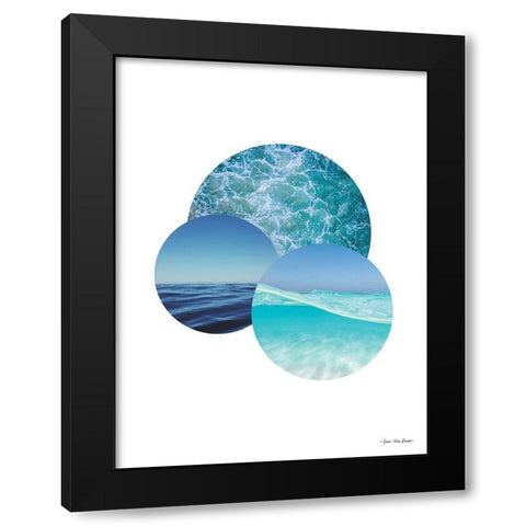 Plante Oceans Black Modern Wood Framed Art Print by Seven Trees Design