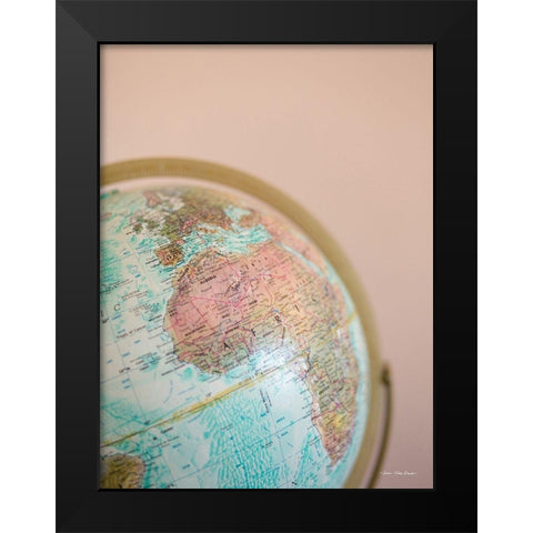 Wanderlust Black Modern Wood Framed Art Print by Seven Trees Design