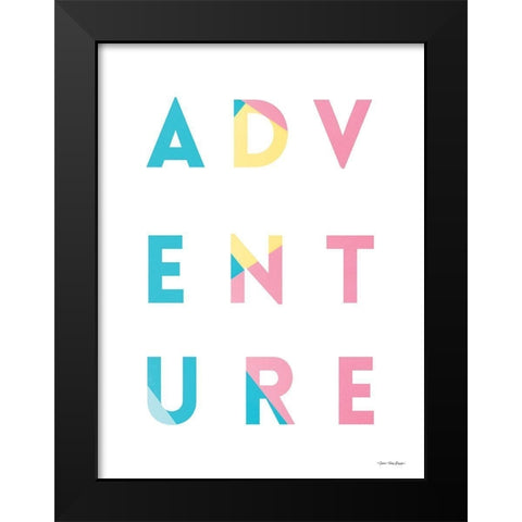 Adventure in Colors       Black Modern Wood Framed Art Print by Seven Trees Design
