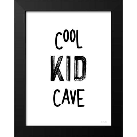 Cool Kid Cave    Black Modern Wood Framed Art Print by Seven Trees Design
