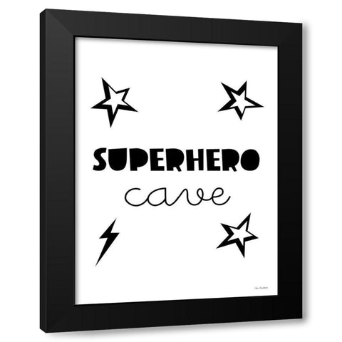 Superhero Cave    Black Modern Wood Framed Art Print with Double Matting by Seven Trees Design