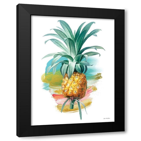 Pineapple I Black Modern Wood Framed Art Print by Seven Trees Design