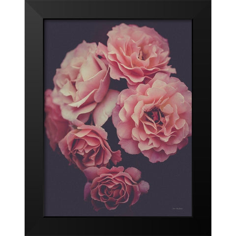 Dreamy Roses Black Modern Wood Framed Art Print by Seven Trees Design