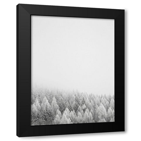 The White Forest   Black Modern Wood Framed Art Print by Seven Trees Design