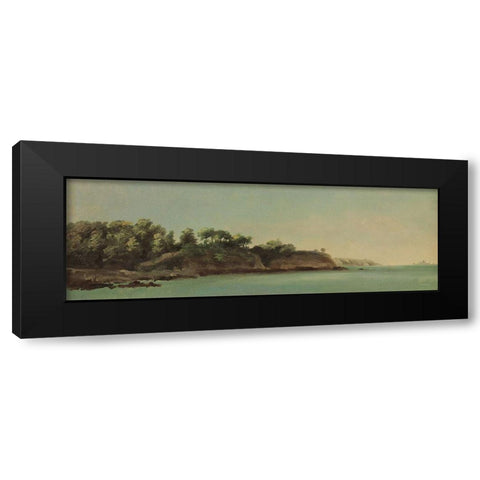 Vintage Landscape   Black Modern Wood Framed Art Print by Seven Trees Design