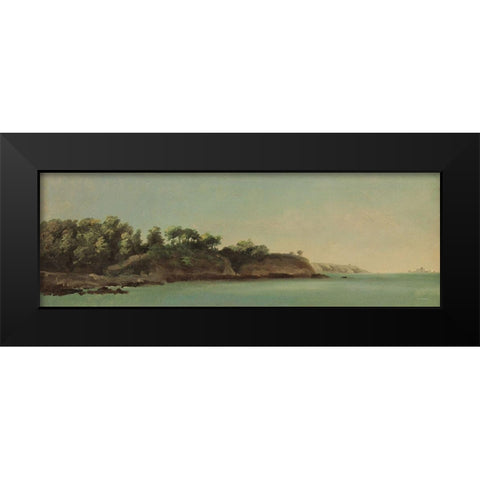 Vintage Landscape   Black Modern Wood Framed Art Print by Seven Trees Design