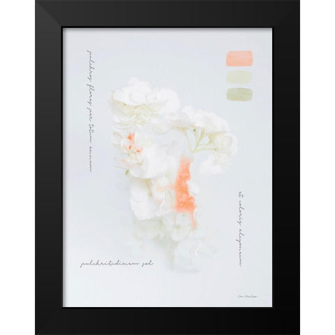 Modern Vintage Botanical Black Modern Wood Framed Art Print by Seven Trees Design