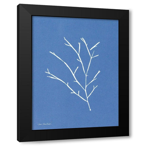 Blue Botanical III    Black Modern Wood Framed Art Print with Double Matting by Seven Trees Design