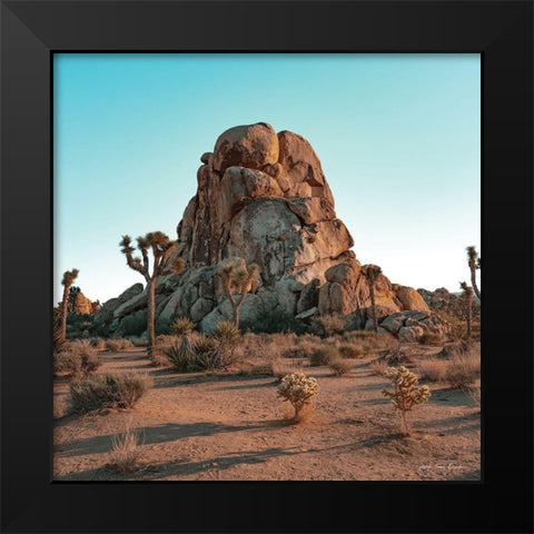 Mountain in the Desert Black Modern Wood Framed Art Print by Seven Trees Design