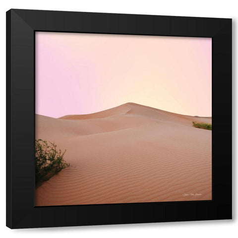 The Calm Dune Black Modern Wood Framed Art Print by Seven Trees Design