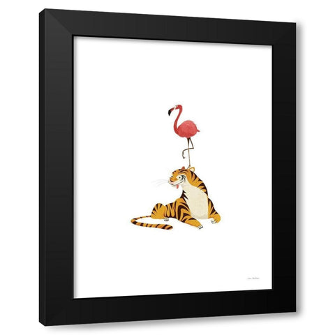 Mediterranean Lemon Black Modern Wood Framed Art Print with Double Matting by Seven Trees  Design