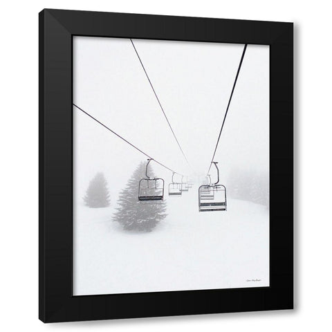 The Sky Slope    Black Modern Wood Framed Art Print by Seven Trees Design