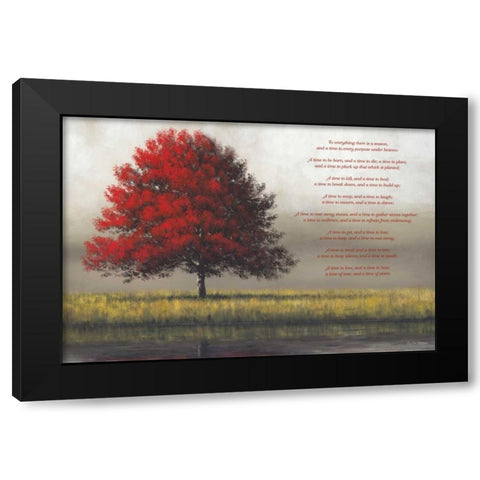 Time for Everything Black Modern Wood Framed Art Print with Double Matting by Gagnon,Tim