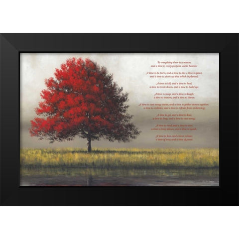 Time for Everything Black Modern Wood Framed Art Print by Gagnon,Tim